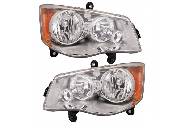 Headlight Lamp Front Chrysler Town Country Dodge Caravan Voyager Usa set