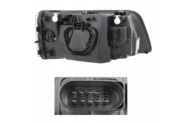 Headlight Lamp Front VW Transporter T5 7h Multivan 2003 2009 sets Catalog number of the part 9568093E 9568103E MHM TUNING