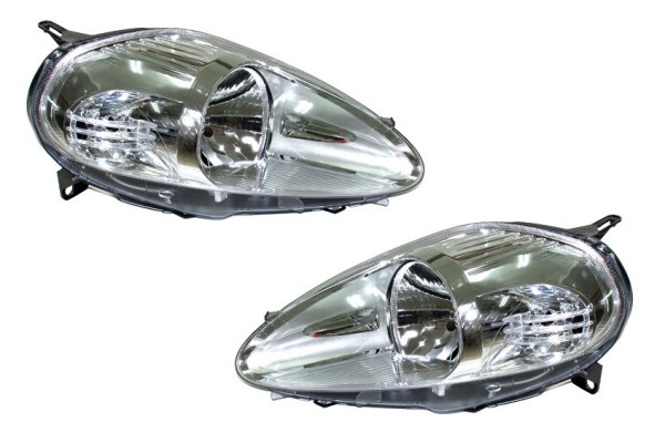 SET OF FIAT PUNTO GRANDE PUNTO 2005 2008 HEADLIGHTS