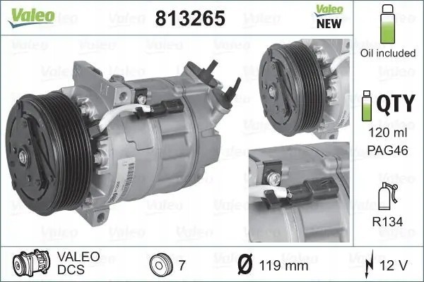 COMPRESSOR AIR CONDITIONING COMPRESSOR 813265 VALEO Packaging status original