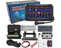 CONTROL PANEL 8 SWITCHES LED DIODE BLUE OFF ROAD STICKERS SET