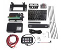 CONTROL PANEL 8 SWITCHES LED DIODE BLUE OFF ROAD STICKERS SET Car type 4x4 SUV buses trucks cargo vans RVs passenger cars