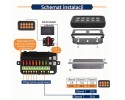 CONTROL PANEL 8 SWITCHES LED DIODE BLUE OFF ROAD STICKERS SET Product weight with unit packaging 2 2 kg
