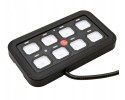 CONTROL PANEL 8 SWITCHES LED DIODE BLUE OFF ROAD STICKERS SET Packaging status original