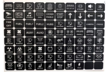 Panel de Control Batpol 8 Interruptores con Retroiluminación Azul