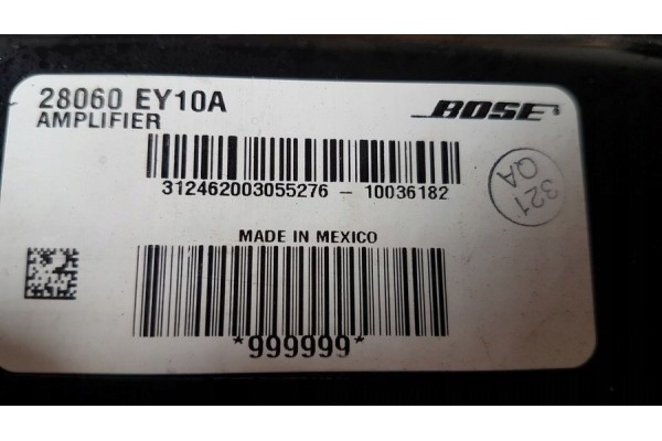 Bose amplifier nissan qashqai 28060EY10A Catalog number of the part 28060EY10A