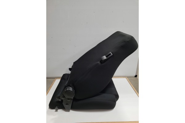 Asiento deportivo AutoStyle Retro SS 64Z con raíles negro retro