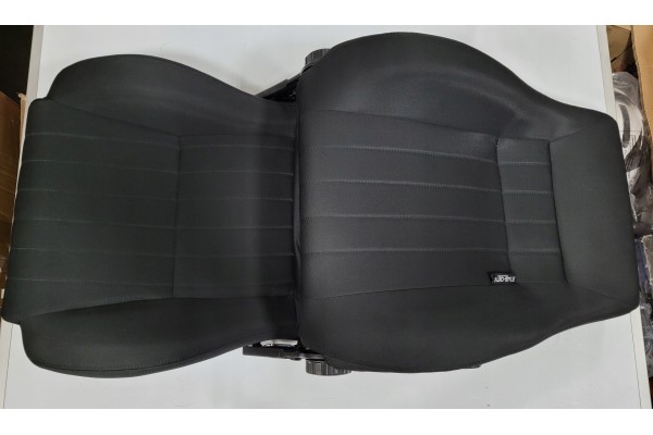 Asiento deportivo AutoStyle Retro SS 64Z con raíles negro retro