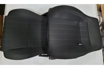 Asiento deportivo AutoStyle Retro SS 64Z con raíles negro retro