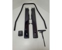 Asiento deportivo AutoStyle Retro SS 64Z con raíles negro retro