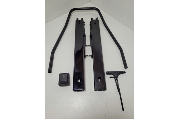 Asiento deportivo AutoStyle Retro SS 64Z con raíles negro retro