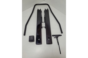 Asiento deportivo AutoStyle Retro SS 64Z con raíles negro retro
