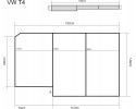 Touring mattress for VW Multivan T4 bus FOAM HARD 182x148x8 Part manufacturer Golden Group