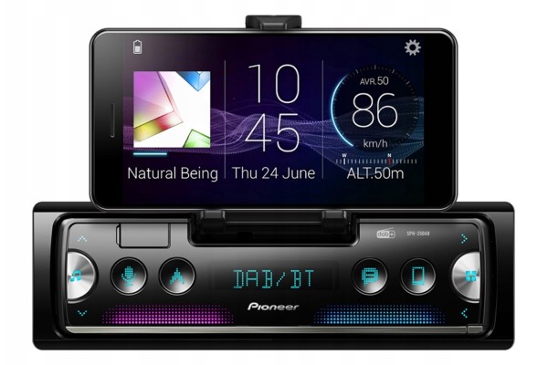 PIONEER SPH 20DAB RADIO WITH 1DIN USB PHONE HOLDER EAN GTIN 4988028466175