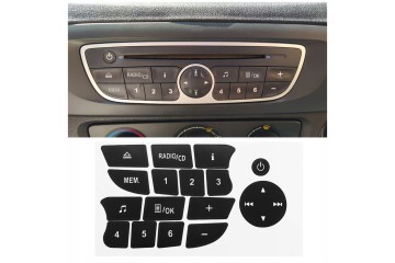 RENAULT CLIO III MEGANE 3 RADIO REPAIR STICKERS