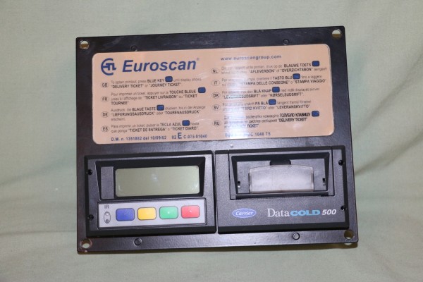 THERMOGRAPH DATACOLD 500 CARRIER USED EUROSCAN printer without corrosion Part manufacturer Carrier