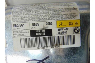 7034060 AIRBAG LATERAL TRASERO DERECHO BMW SERIE 5 BERLINA (E60) 535d 7034060 182847 BMW - 1