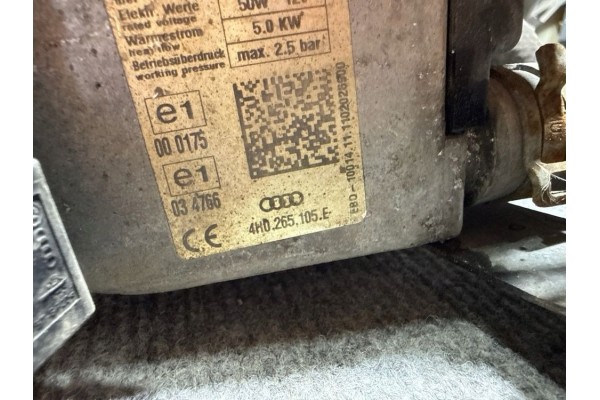 Parking heater Webasto Audi A6 C7 4H0265105E Catalog number of the original 000175 AP9