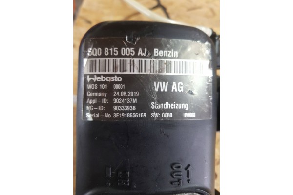 Parking heater Webasto Audi A3 S3 8V 5Q0815005AJ Product weight with unit packaging 5 kg