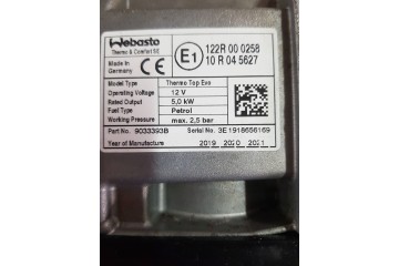 Calefactor estacionamiento (Webasto) Audi A3 S3 8V 5Q0815005AJ