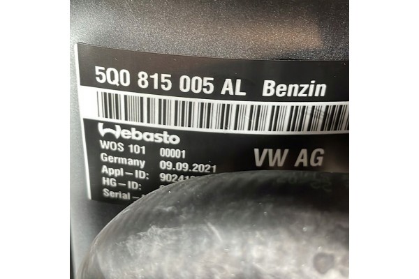 HEATING WEBASTO 5Q0815005AL SEAT SKODA AUDI VW 5WA815005C 5Q0815005AP Part manufacturer Volkswagen OE