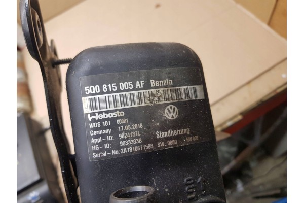 Volkswagen Golf VII 2018 Parking heater Webasto Part manufacturer Volkswagen OE