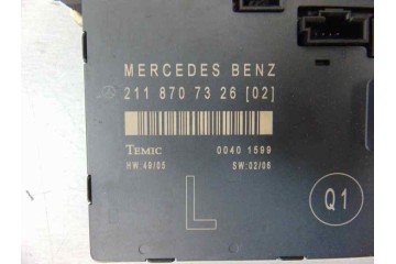 2118707326 CENTRALITA CIERRE MERCEDES-BENZ CLASE E (BM 211) FAMILIAR 280 T CDI 4-Matic (211.284) 2006 2118707326 183297 MERCEDES