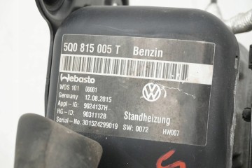 PARKING HEATER WEBASTO IN SKODA SEAT AUDI 5Q0815005T Catalog number of the original 9031112B