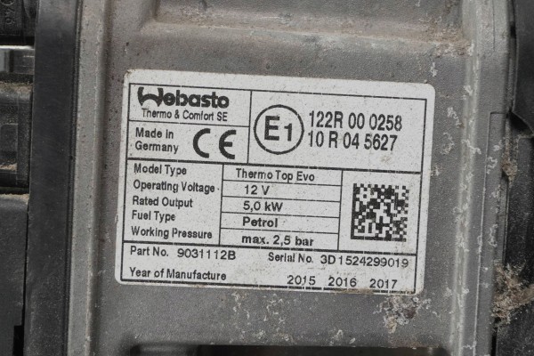 PARKING HEATER WEBASTO IN SKODA SEAT AUDI 5Q0815005T Version European