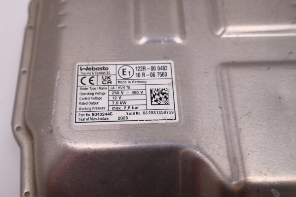 Calentador de Batería Webasto para Jeep Wrangler JL y Chrysler Pacifi