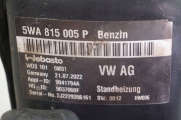 Calefactor estacionario Webasto para VW Golf VIII 5WA815005P