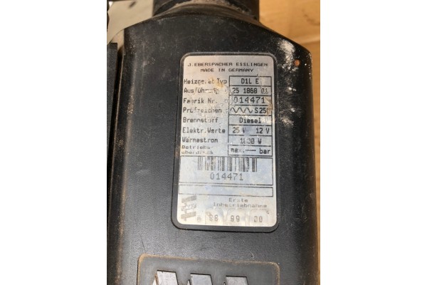 WEBASTO DRY PARKING HEATER EBERSPACHER D1LE 6018300461 DIESEL 12V Catalog number of the part WEBASTO SUCHE OGRZEWANIE POSTOJOWE 