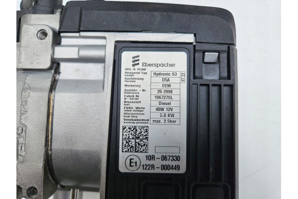 Webasto Eberspacher Hydronic S3 D5A Ford Transit MK8 Custom 252998 Quality of parts according to GVO O original with manufacture