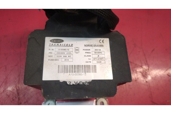 REFRIGERATION TRANSFORMER CARRIER XARIOS 10 00383 12 12V NO 326 056 Catalog number of the part 10 00383 12