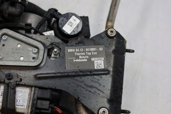 WEBASTO PARKING HEATER BMW G15 9418891 Car type passenger cars