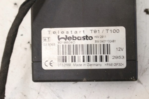 Module Controller Webasto 9019509D Installation Panel Catalog number of the part 9019509D