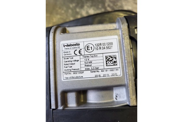 Calefactor de Estacionamiento Webasto Original Toyota RAV4 V 2018 Jueg