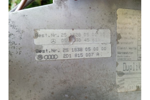 WEBASTO HEATING EBERSPACHER D3LC 12 V VW T4 LT35 SPRINTER Quality of parts according to GVO O original with manufacturer s logo 