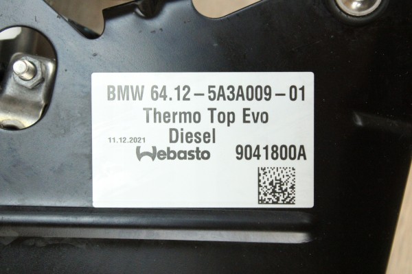 Calefactor estacionario BMW 5 G30 G31 LCI 530dX diésel