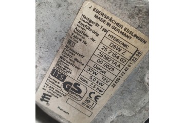 PARKING HEATER WEBASTO RENAULT HIT II 25215402 93852506 Catalog number of the part 25215402