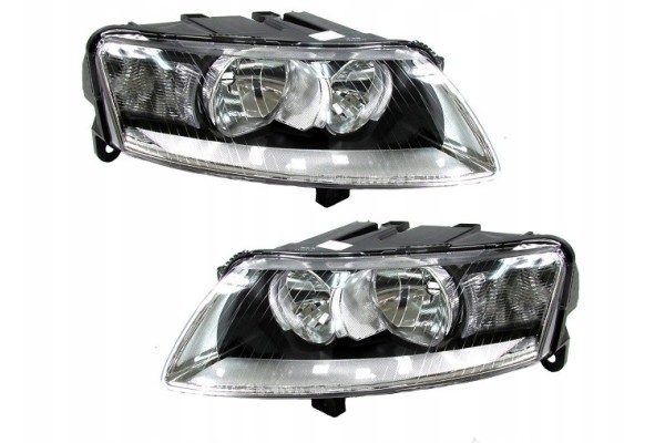 SET OF HEADLAMPS AUDI A6 C6 2008 2011 NEW