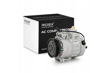 Air conditioning compressor RIDEX 447K0083 7SEU17C for BMW 5 Sedan E60 3 Coupe Catalog number of the original 64509174802 645269
