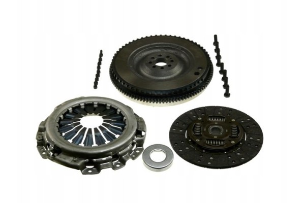 CLUTCH SET WITH SINGLE MASS WHEEL NISSAN NAVARA D40 2 5DCI 05 10 Quality of parts according to GVO P replacement with original q