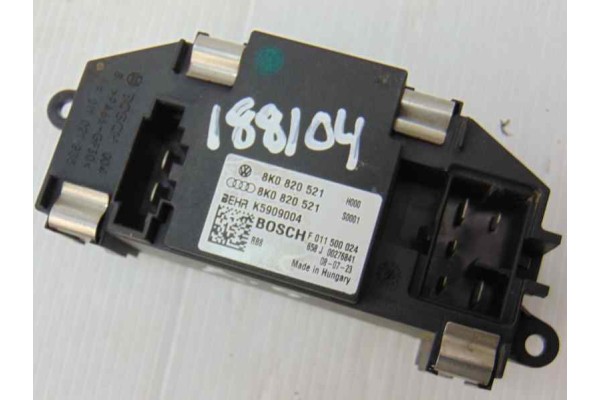 8K0820521 RESISTENCIA CALEFACCION AUDI A5 COUPE (8T) 2.7 TDI 2010 8K0820521 188104 AUDI - 1