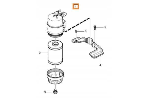 HOUSING FUEL FILTER VOLVO C30 C70 S40 S60 S80 V40 V50 V60 31342919 Part manufacturer Volvo OE
