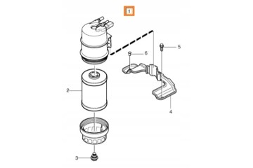 HOUSING FUEL FILTER VOLVO C30 C70 S40 S60 S80 V40 V50 V60 31342919 Part manufacturer Volvo OE