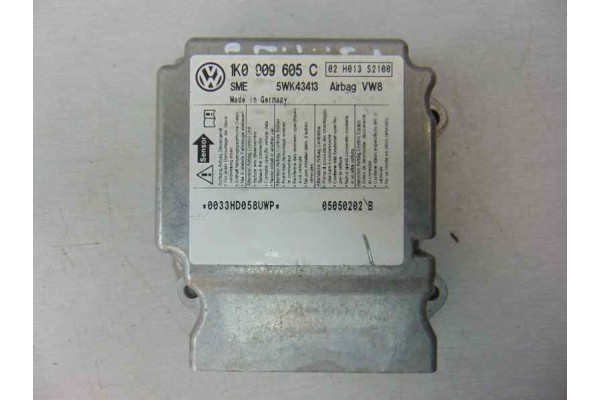 1K0909605C CENTRALITA AIRBAG VOLKSWAGEN GOLF V (1K1)(10.2003)