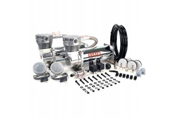 2 Compressors VIAIR 444C Chrome DUAL PACK