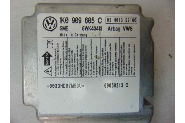 1K0909605C CENTRALITA AIRBAG VOLKSWAGEN GOLF V (1K1)(10.2003) Conceptline (E) 1K0909605C 184472 VOLKSWAGEN - 3