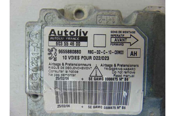 9655880880 CENTRALITA AIRBAG PEUGEOT 407 Sport 9655880880 184516 PEUGEOT - 3